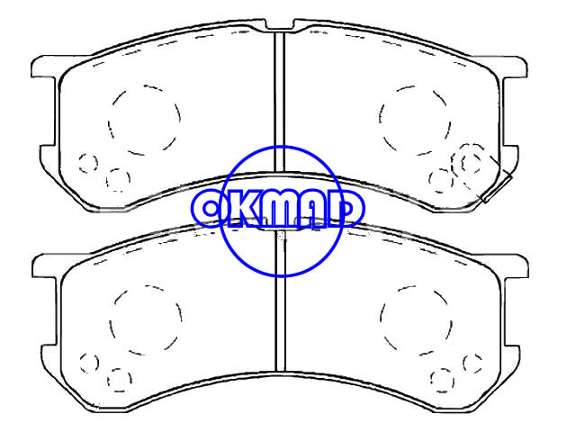 DAIHATSU ATRAI WAGON HIJET Brake pad OEM:04491-97502-000 MKD0041 MKD0030 AN-620WK, FA620K